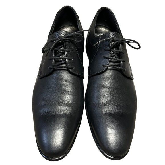 Manon Lloyd Germany Black Leather Plain Toe Derby Blucher Dress Shoe Men US 11.5 main image 12